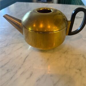 Tom Dixon Brass Teapot with Black Handle form “eclectic” series